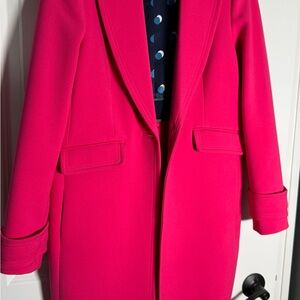 Boden Bright Pink Trench Coat